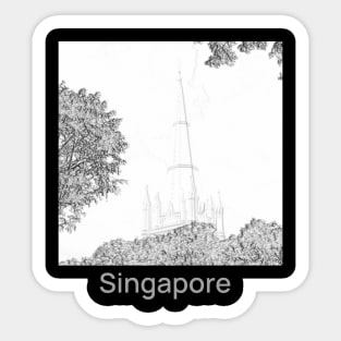 through the trees Sticker